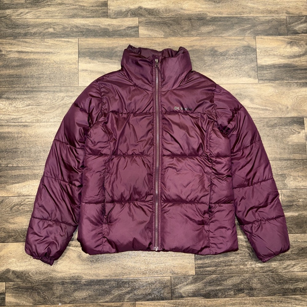 Columbia Puffect Puffer Jacket Full-Zip Women's Medium Plum/Berry Purple